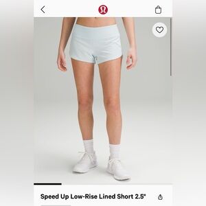 Lululemon Speed Up Low-Rise Lined Shorts